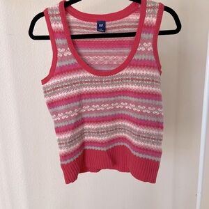 vintage striped sweater tank